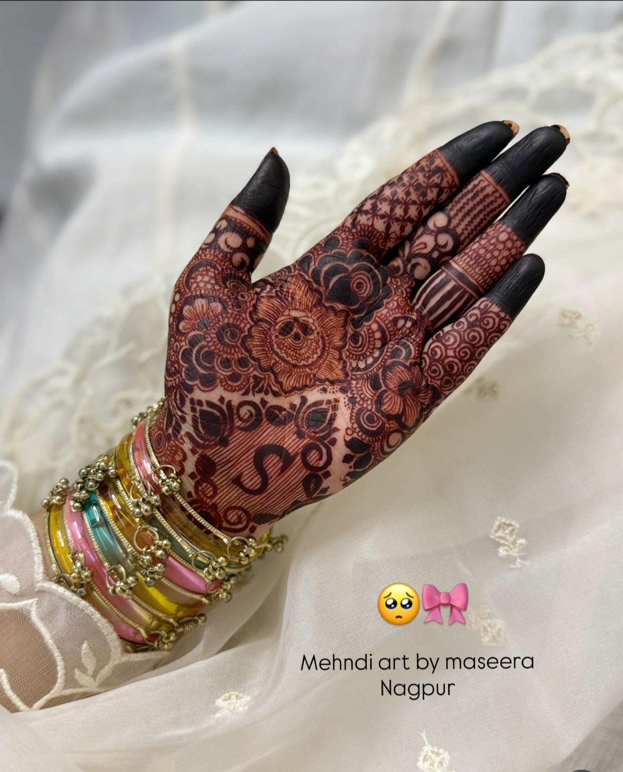 Bridal Dark Stain with Initial